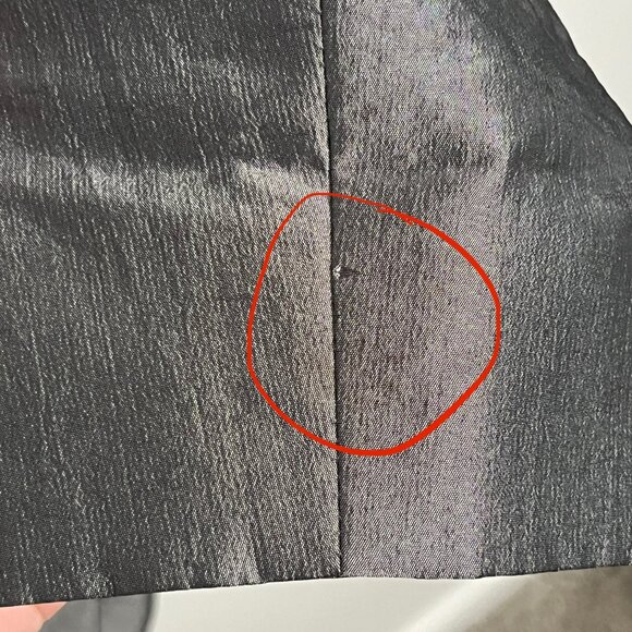 Express Womens Vintage Taffeta Trench Coat 8 Glam Gala Occasion Party New Years - Picture 9 of 10